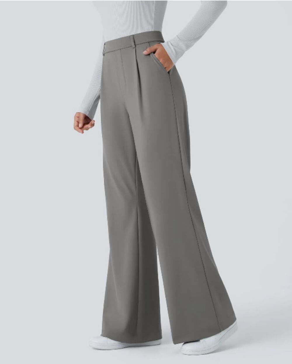 Halara Flex™ DayStretch High Waist Pants Large Work Flare Tailored Athleisure